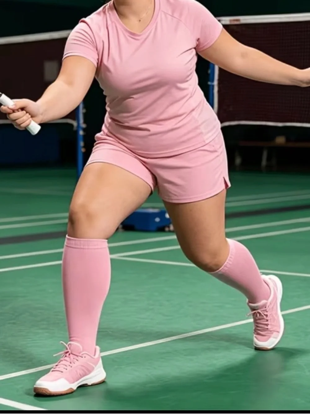 🆕 Women’s Plus Size Pink Patterned Knee-High Socks - 3 Pack